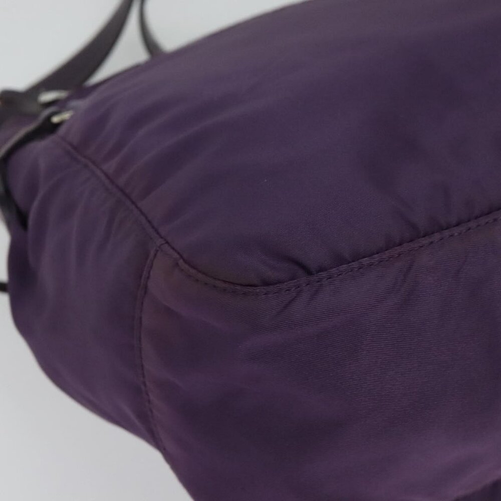 Authentic PRADA Shoulder Bag Nylon Purple Silver - Picture 7 of 16